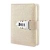 NectaRoy PU Leather Combination-Lock Journal, 150 x 110 mm view 1