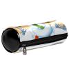Cute Snowman Leather Pencil Case for School and Work view 4