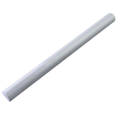 TEN-HIGH 6061-T6 Aluminum Round Bar, 55 mm x 200 mm, Anodized Silver