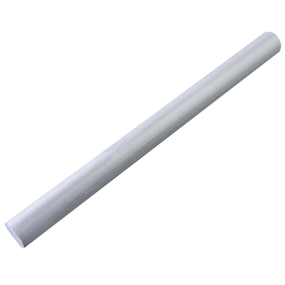 TEN-HIGH 6061-T6 Aluminum Round Bar, 55 mm x 200 mm, Anodized Silver