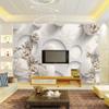 Modern Golden Maple Leaf Black Geometric Photo Wallpaper, 200 × 140 cm view 1