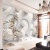 Modern Golden Maple Leaf Black Geometric Photo Wallpaper, 200 × 140 cm view 3