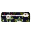 Pencil Case with White Flowers on a Navy Blue Background view 2