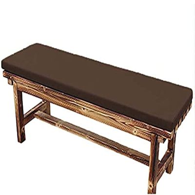 MMYing Waterproof Garden Bench Cushion, 100 cm, 40D High-Density Foam, Brown, 200 x 30 x 5 cm