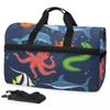 Sea Octopus Shark Dolphin Sports Bag with Shoe Compartment view 1