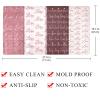 Abenily Love Seamless Pattern Non-Slip Bathtub Mat, Antibacterial Shower Mat, Strong Suction Cups, BPA-Free, Non-Toxic, Phthalate-Free, Latex-Free view 4