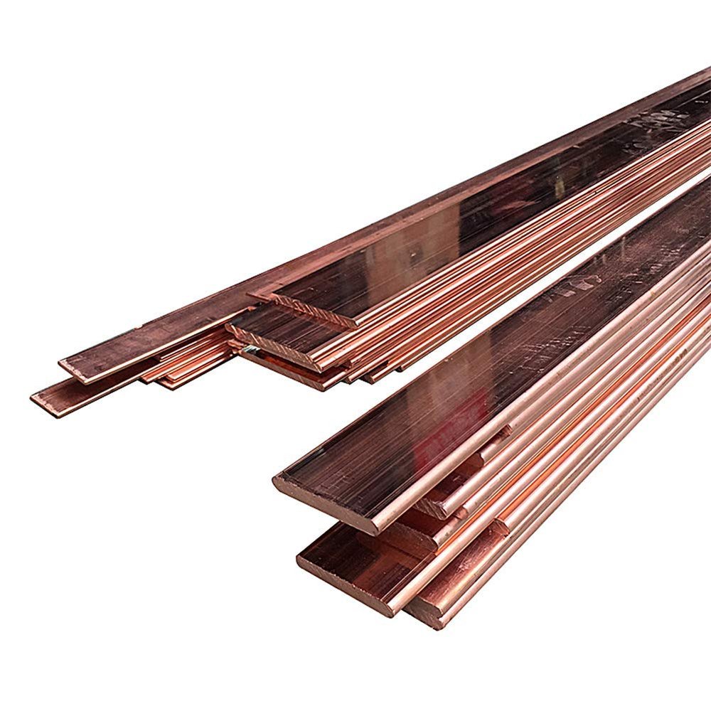TEN-HIGH Copper Flat Bar, 3 mm x 40 mm x 1000 mm