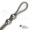 OPIOL QUALITY 30 m 3 mm Transparent-Coated Wire Rope Set with 2 M4 Duplex Stainless Steel Clips view 3