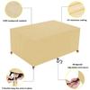 Rectangular Patio Furniture Cover, 420D Oxford Fabric, Waterproof, Windproof, UV-Resistant, Beige, 120 x 110 x 95 cm (47.2 x 43.3 x 37.4 in) view 3