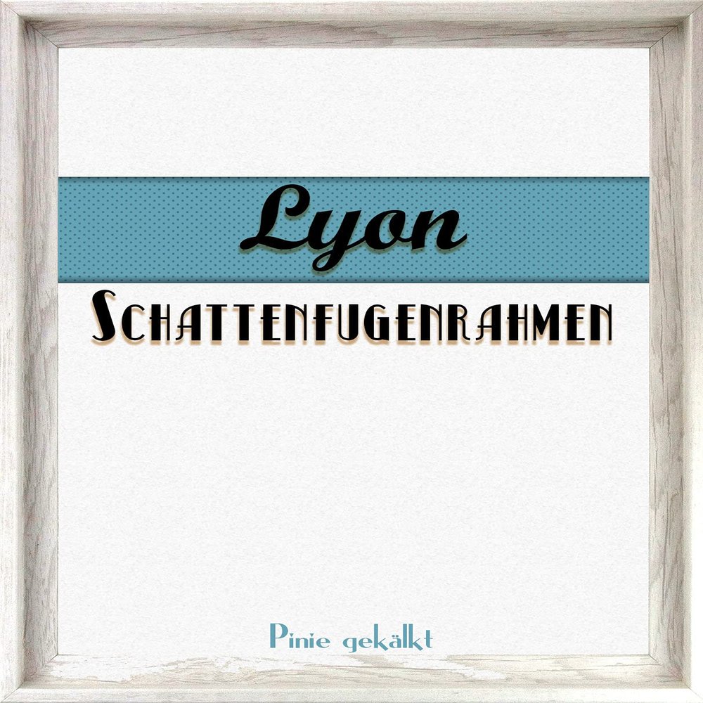 BIRAPA Lyon Canvas Floater Frame, 55 x 90 cm, Limed Pine