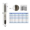 1 pc M4 × 0.7 HSS Straight-Flute Right-Hand Machine Tap view 3