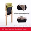 DUNAKE Folding Wooden Chair with Padded Seat and High Back view 2