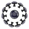 12-Pack 35 mm Crystal Glass Cabinet and Dresser Knobs, Retro Mandala Boho Round Drawer Pulls with Screws view 1