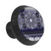 12-Pack 35 mm Crystal Glass Cabinet and Dresser Knobs, Retro Mandala Boho Round Drawer Pulls with Screws view 2