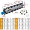 YONIISEA Heavy-Duty Locking Drawer Slide 900/1100/1200/1500 mm, Full Extension, Side Mount, 53 mm, 120 kg, 18 in/450 mm view 4