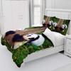 Hearda 2/3-Piece Panda Microfiber Bedding Set with Zipper, 220 x 240 cm view 3