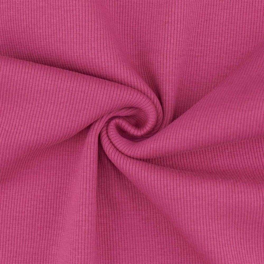 Lightly Ribbed Cuff Fabric, from 25 cm, 28/56 cm (Pink)