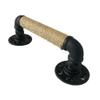 Grevis Industrial-Style Pipe Barn Door Handle, 300 mm, Black view 1