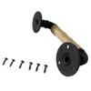 Grevis Industrial-Style Pipe Barn Door Handle, 300 mm, Black view 3