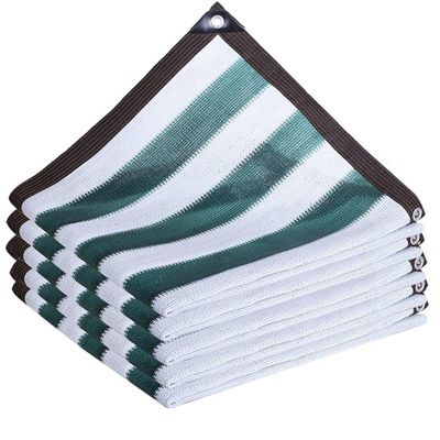 85% Blue Stripe Shade Net with Rope, for Plant Protection, Greenhouses, Sheds or Kennels, 9 m x 10 m