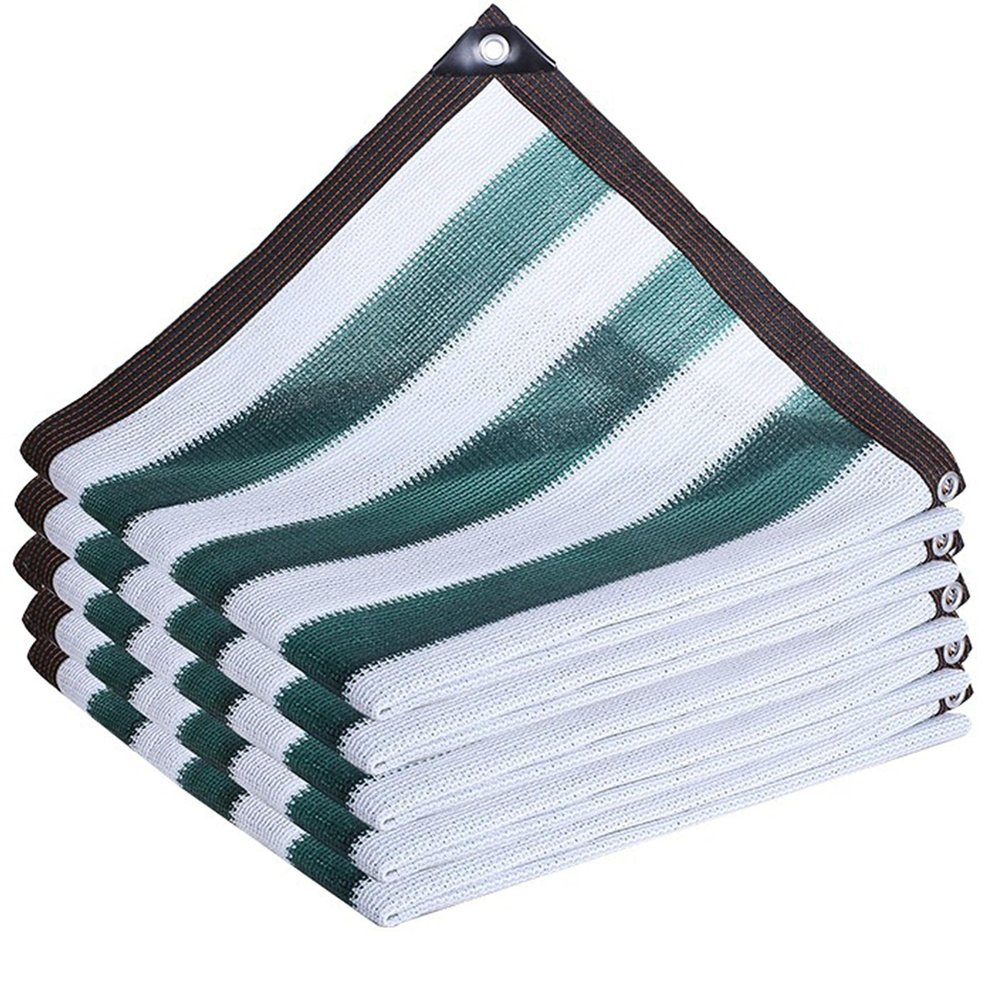 85% Blue Stripe Shade Net with Rope, for Plant Protection, Greenhouses, Sheds or Kennels, 9 m x 10 m