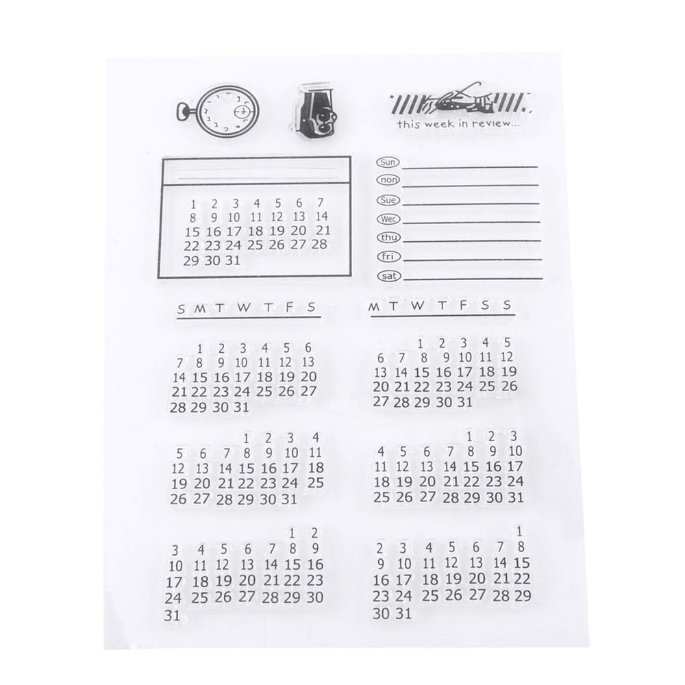 Clear Silicone Stamps for Scrapbooking, Photo Albums and Decorative Calendars
