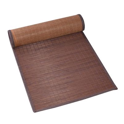 JLCP Natural Bamboo Table Runner, Farmhouse Style, Handmade Vintage Runner with Borders for Kitchen, Coffee, Hotel, Wedding, and Party, 30 x 300 cm (11.8 x 118.1 in)
