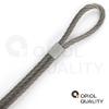 OPIOL QUALITY 5 m Soft Wire Rope, 7x19, 2 mm, with 2 Aluminum Swage Clamps, A4 Stainless Steel Set view 3