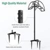 GBHJJ Freestanding Garden Hose Holder – Metal Hose Stand and Organizer for Lawn & Yard view 4