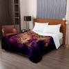 Chickw1 3D Mandala Quilted Bedspread, Purple Universe, 180 x 220 cm view 1