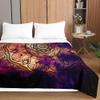 Chickw1 3D Mandala Quilted Bedspread, Purple Universe, 180 x 220 cm view 2