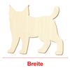 Wooden Lynx Craft Decoration, 5–50 cm, Pack of 100, 20 cm Wide view 3