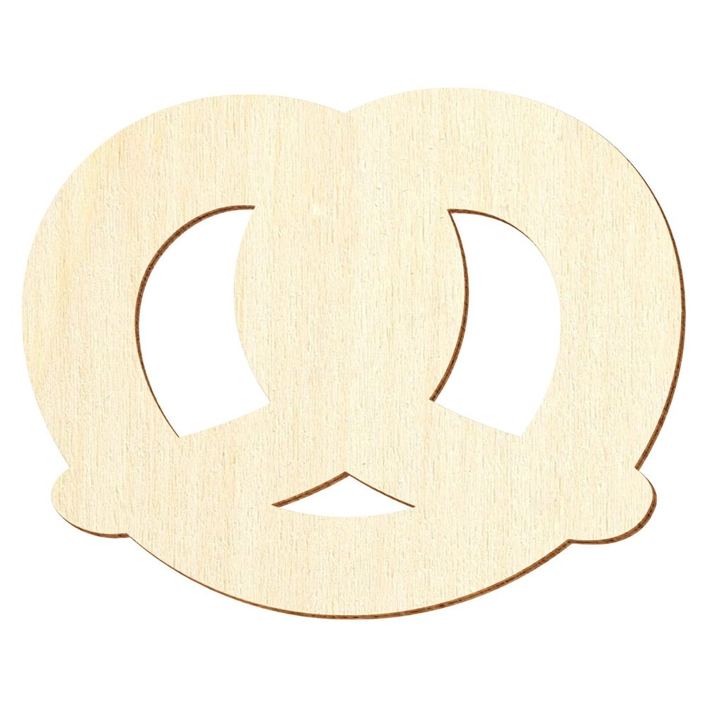 Wooden Pretzel V1 – Decorative Crafting, 5–50 cm, Pack of 10, Width: 22 cm