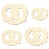 Wooden Pretzel V1 – Decorative Crafting, 5–50 cm, Pack of 10, Width: 22 cm view 2
