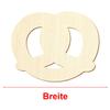 Wooden Pretzel V1 – Decorative Crafting, 5–50 cm, Pack of 10, Width: 22 cm view 3