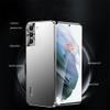 Yidai-Silu Galaxy S21 Magnetic Case, Ultra-Slim Metal Frame with PMMA Back, Silver view 2