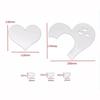 Uteruik Acrylic Heart Mirror Wall Decal, Gold view 2