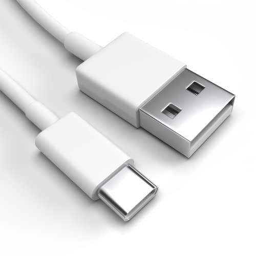 Justcom USB-C Charging Cable for Xiaomi Mi 10 Lite, White, 1 m