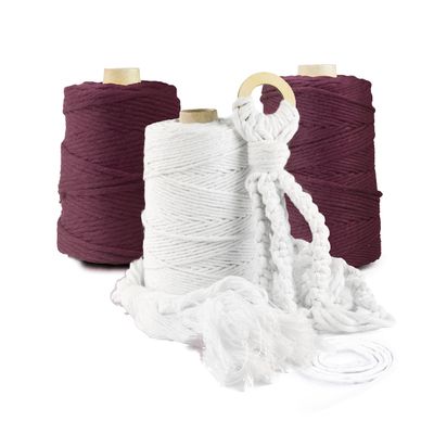 Seiletech.de Macramé Cord, 1,000 m, 5 mm, Purple, 100% Cotton
