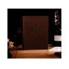 HTian Vintage Photo Album DIY Scrapbook, 8.46 x 6.7 in, Heart Design, Wedding Guest Souvenir Album, 60 Black Pages view 2