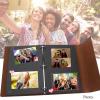 HTian Vintage Photo Album DIY Scrapbook, 8.46 x 6.7 in, Heart Design, Wedding Guest Souvenir Album, 60 Black Pages view 3