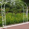 ZWJABYY Metal Garden Arch for Climbing Plants, White, 150 × 240 cm view 1