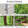 ZWJABYY Metal Garden Arch for Climbing Plants, White, 150 × 240 cm view 3