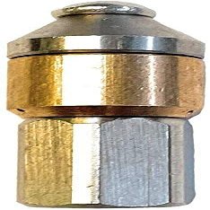 M&M Smartek Pointed Rotary Nozzle, 1/4 in Female Thread, for Pipe Cleaning
