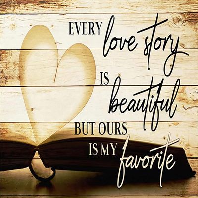 Romantic Quote Diamond Painting Kit – Every Love Story Is Beautiful, but Ours Is My Favorite