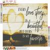Romantic Quote Diamond Painting Kit – Every Love Story Is Beautiful, but Ours Is My Favorite view 2