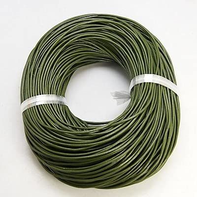 DUNGS 100 m/Bundle Braided Cowhide Leather Cord for Jewelry Making, 1 mm/1.5 mm/2 mm