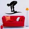 Swimming Swimmer Wall Decal, Vinyl Sticker, 93 x 71 cm view 1