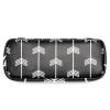 Large-Capacity Pencil Case Organizer, White Arrow Pattern on Black view 2