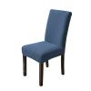 YCDZSW Stretch Dining Chair Covers, Blue, 2 Pieces view 1